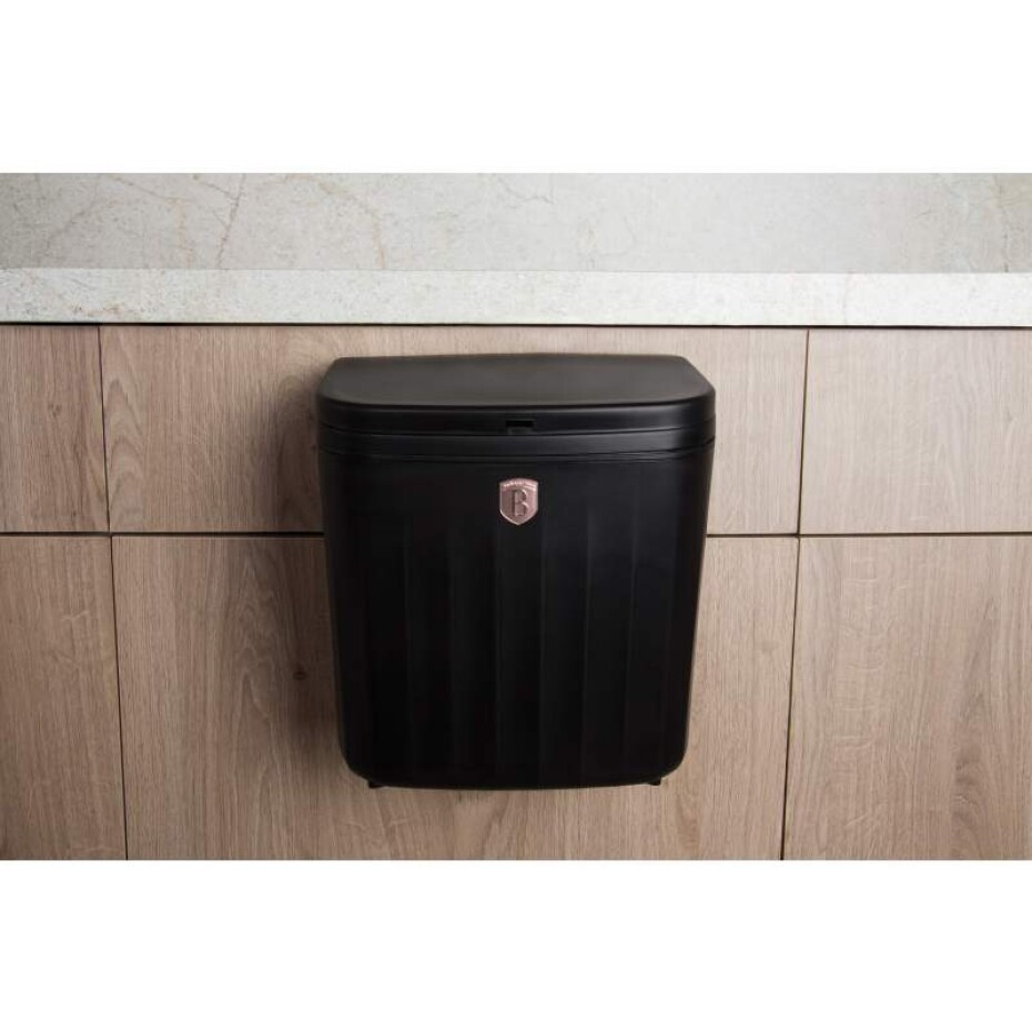 BERLINGERHAUS Koš odpadkový plastový 7 l Black Rose Collection BH-8609 - main (4)