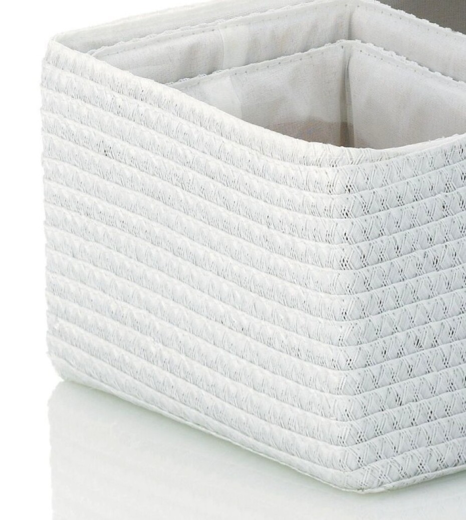 KELA Sada košů RIMOSSA 5ks, plast bílá KL-21781 - main (1)