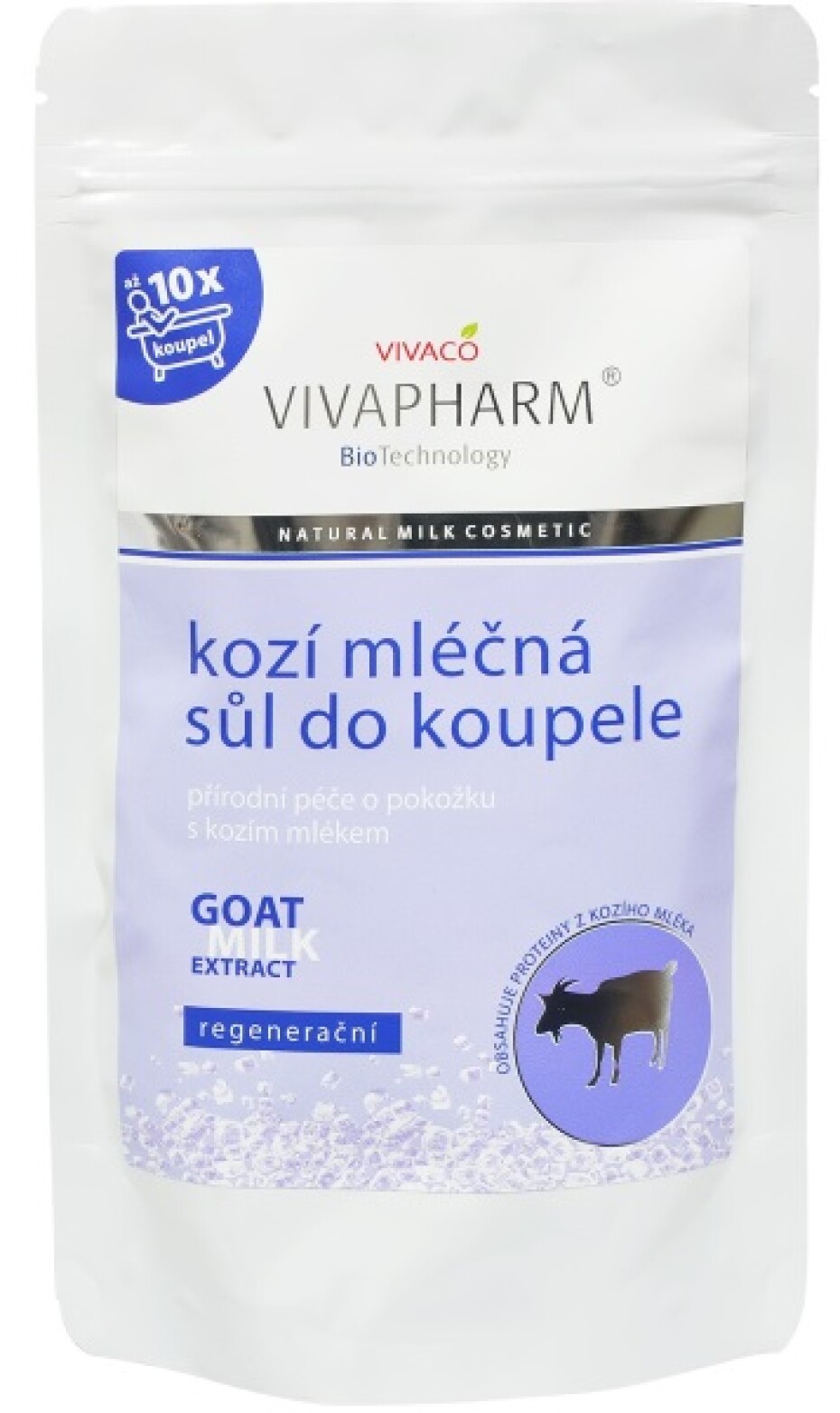 Sůl do koupele s kozím mlékem VIVAPHARM - main (0)