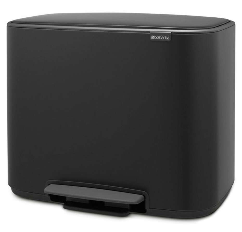 Pedálový odpadkový koš BO 3 x 11 l, černá, Brabantia - main (7)