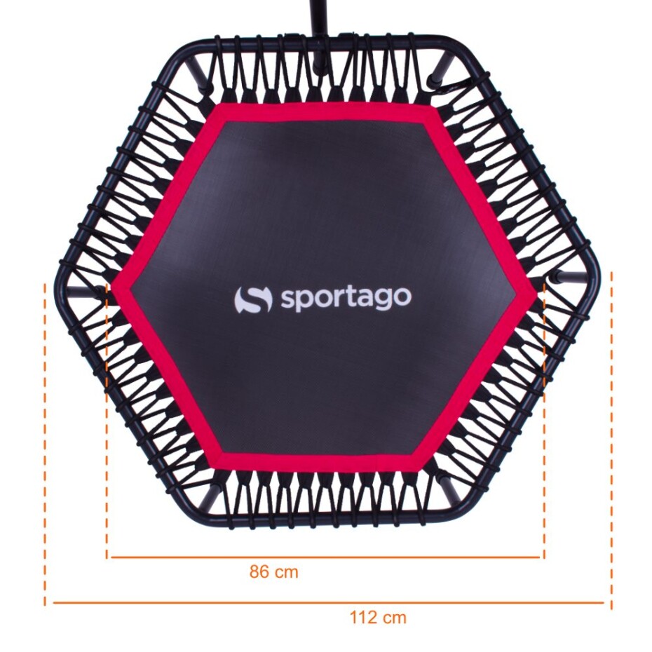 Sportago Whee jumping trampolína 112 cm, červená - main (2)