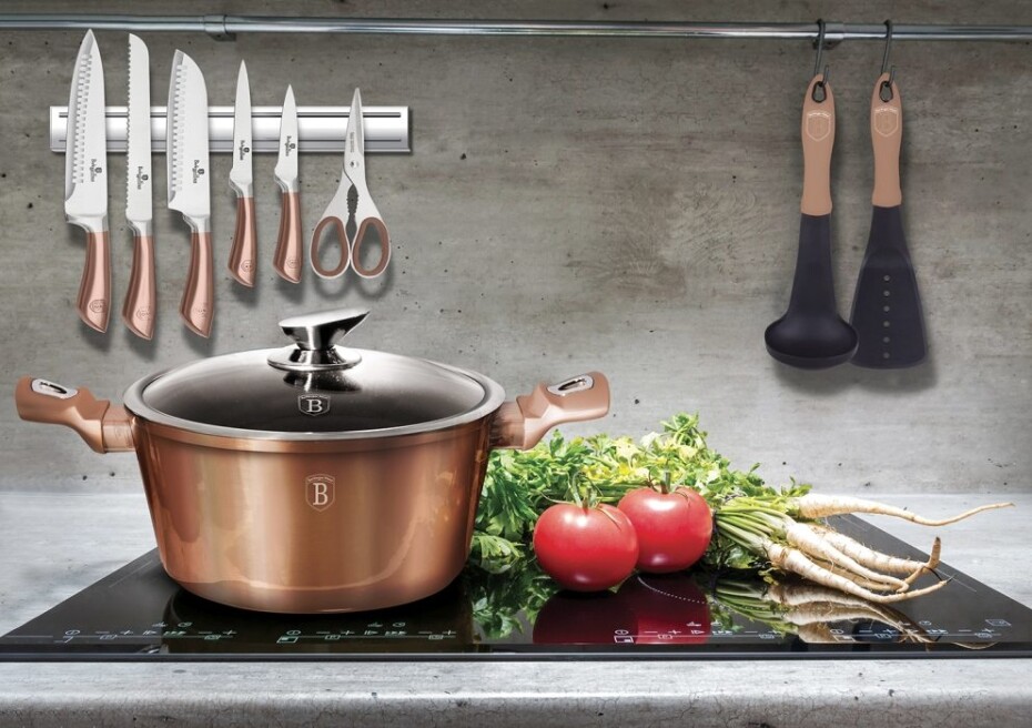 BERLINGERHAUS Sada nádobí s mramorovým povrchem 10 ks Rosegold Metallic Line BH-1220 - main (3)