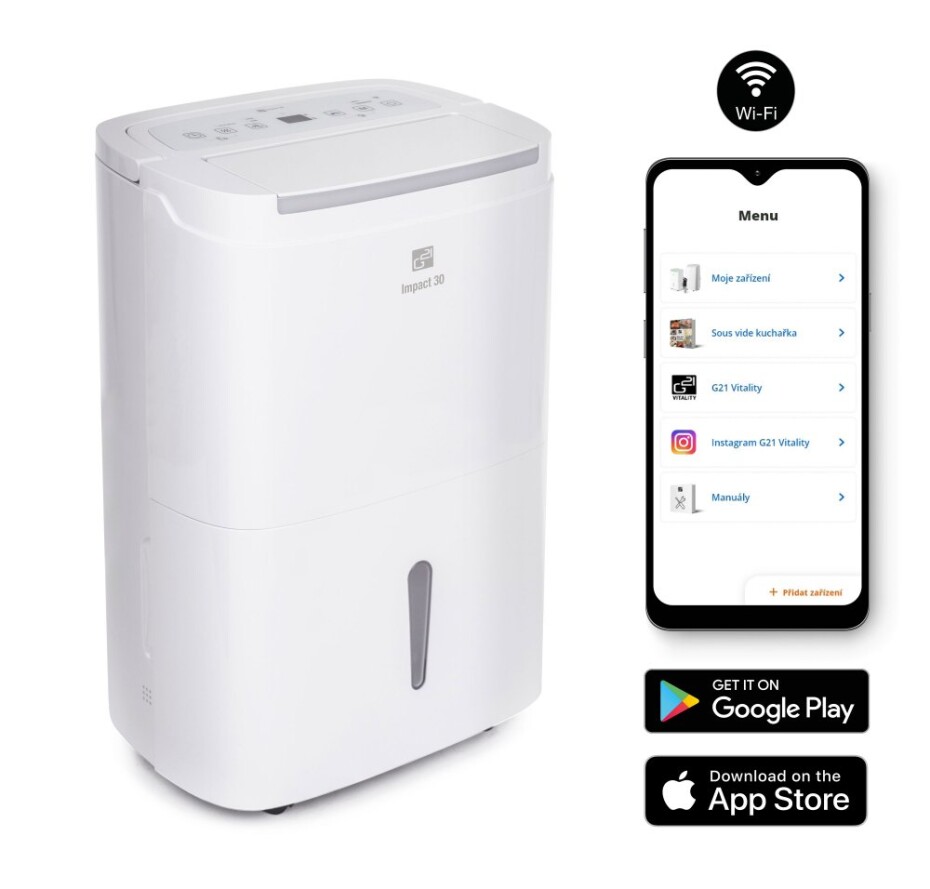 G21 Odvlhčovač G21 Impact 30, kapacita 30l/24h, WiFi G21-777031 - main (1)