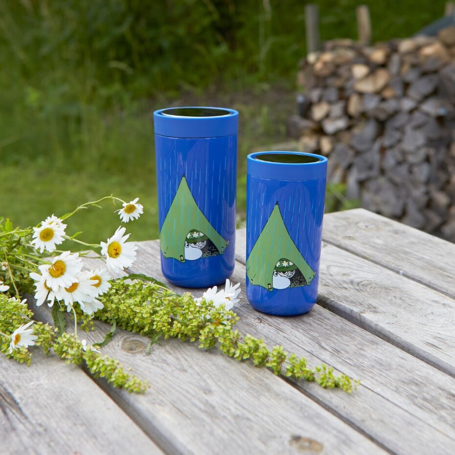 Termohrnek TO GO CLICK MOOMIN CAMPING 200 ml, modrá, Stelton - main (1)