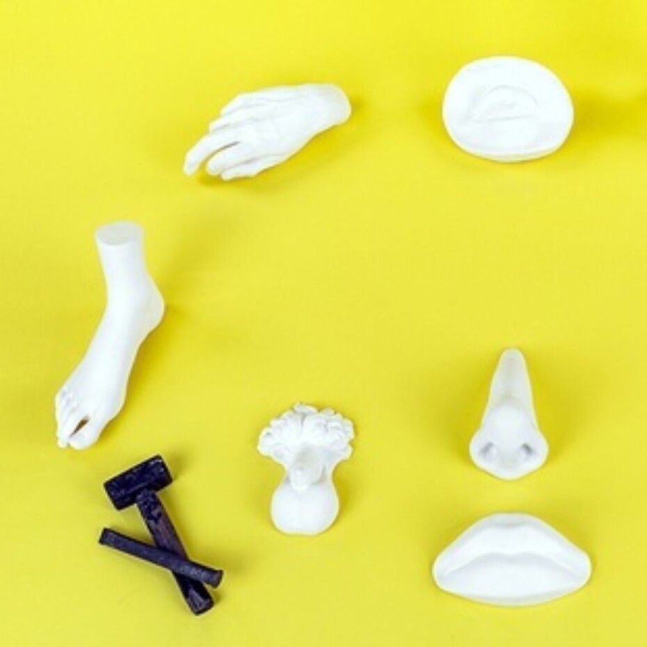 Porcelánový penis MEMORABILIA MVSEVM 23 cm, bílá, Seletti - main (2)