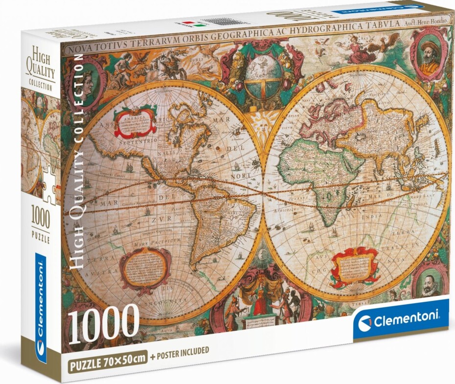 Clementoni Puzzle 1000 Old map - main (0)