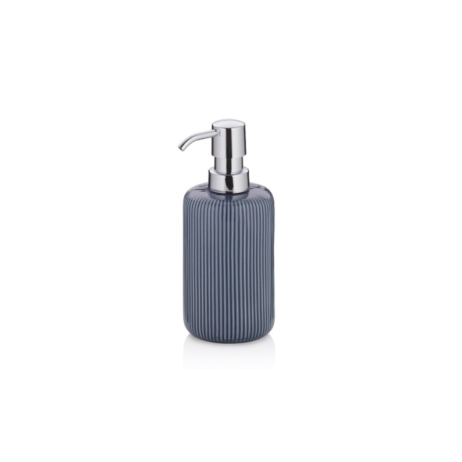 KELA Dávkovač mýdla Ava keramický kouřově modrý 17,5cm 7,5cm 350,0ml KL-24426 - main (0)