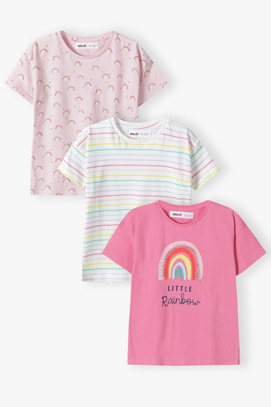 Tričko dívčí s krátkým rukávem 3pack, Minoti, 14tee 50, Holka - 80/86 | 12-18m - main (0)