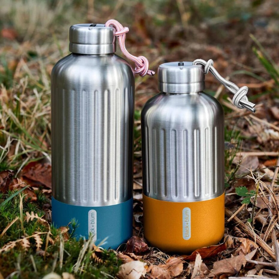 Láhev na vodu EXPLORER 650 ml, mořská, nerezová ocel, Black+Blum - main (2)