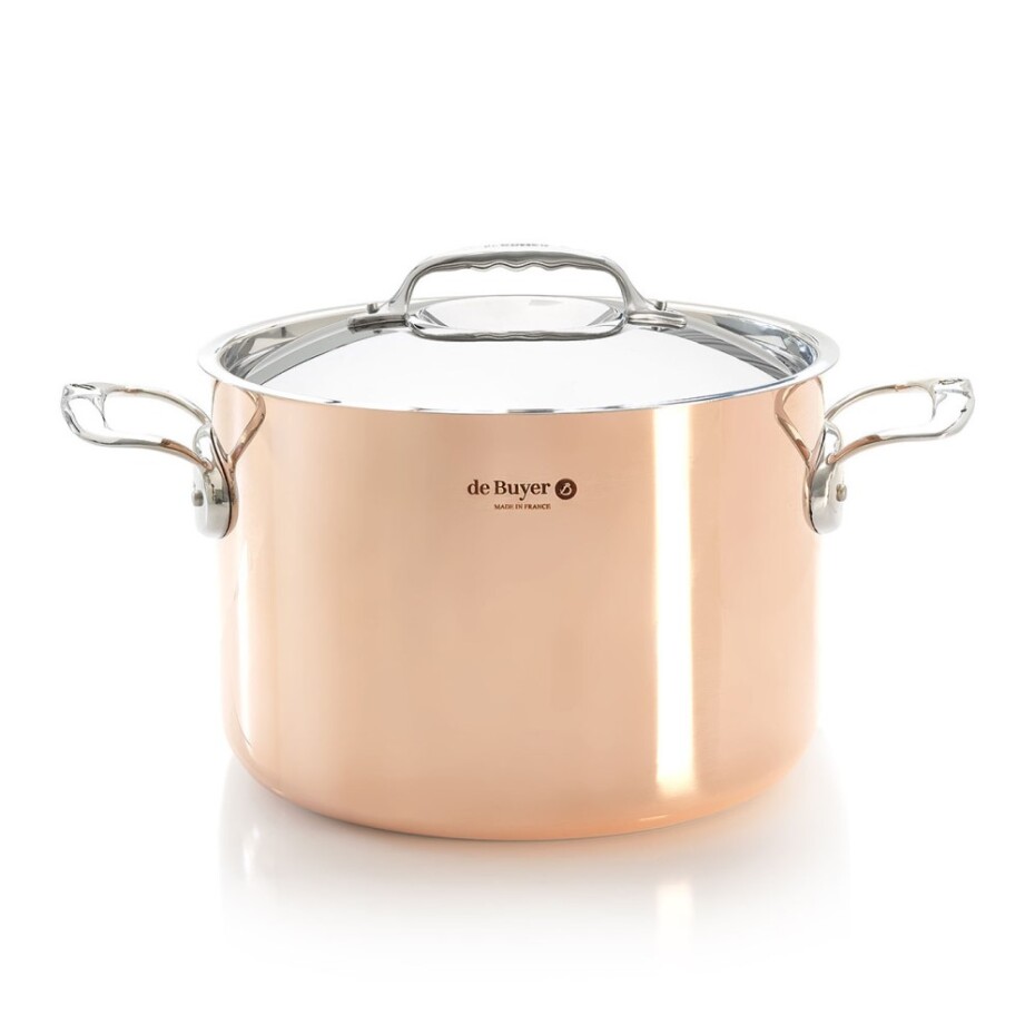 Hrnec PRIMA MATERA 24 cm, na indukci, velký, měď, de Buyer - main (5)