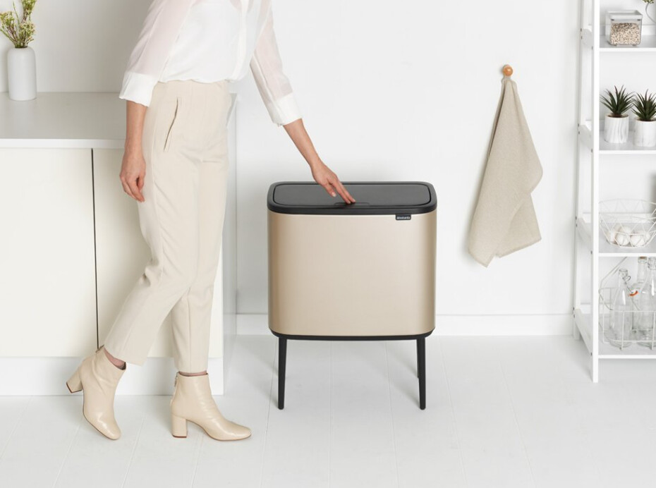 Dotykový odpadkový koš BO TOUCH BIN 36 l, champagne, Brabantia - main (9)