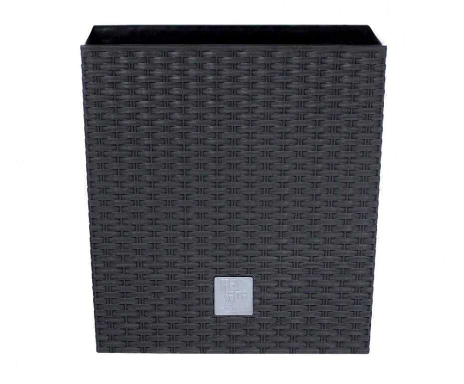 Prosperplast Květináč Prosperplast Rato Square antracit 26,5 x 26,5 x 50 cm 60024053 - main (0)