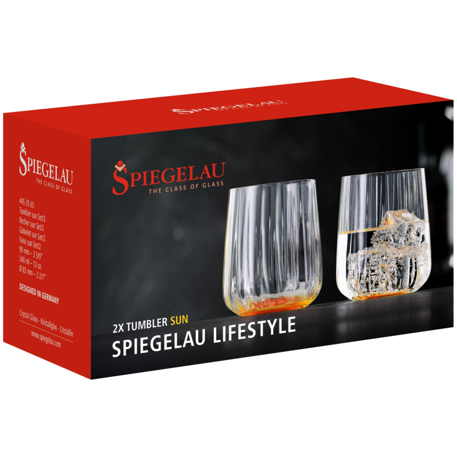Sklenice na vodu LIFESTYLE 340 ml, sada 2 ks, oranžová, Spiegelau - main (4)