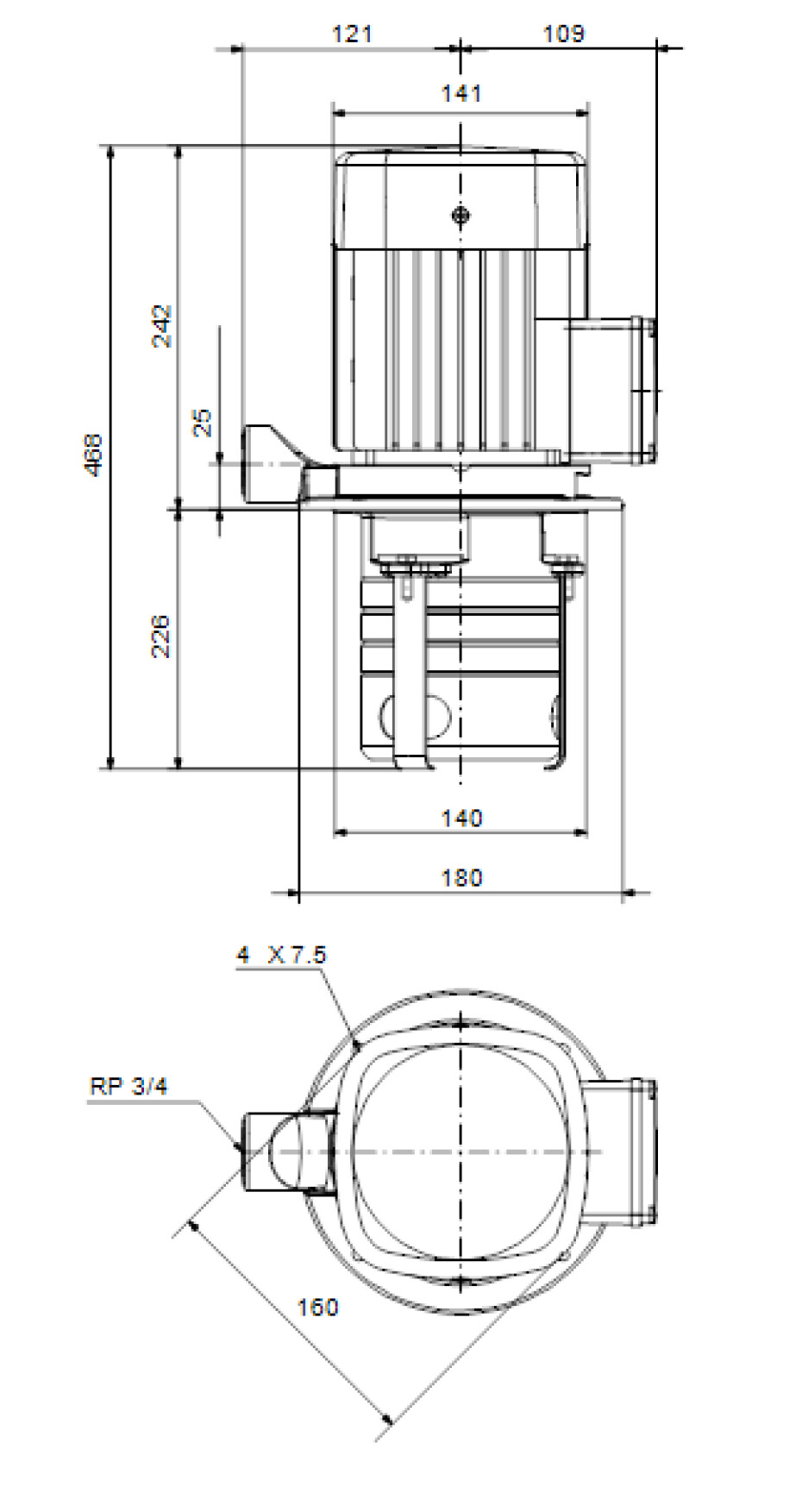 Čerpadlo GRUNDFOS MTH4-5/3 A-W-A-AQQV 230/400V 50/60 (98993039) - main (2)