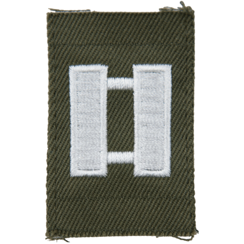 Nášivka: Hodnost US ARMY límcová Captain olivová | bílá - main (0)
