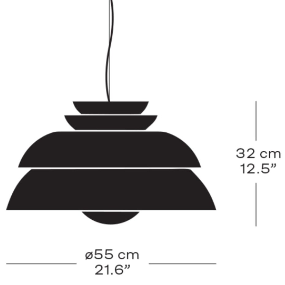 Závěsná lampa CONCERT 55 cm, černá, Fritz Hansen - main (8)