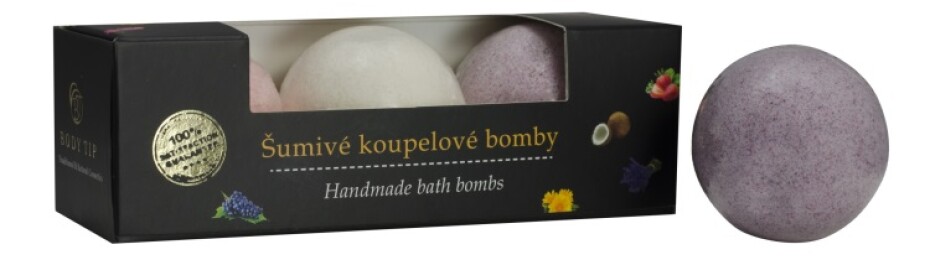 VIVACO Koupelová bomba Hrozno, Kokos, Jahoda BODY TIP - main (1)
