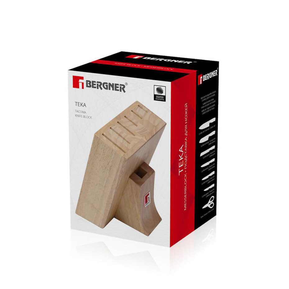 BERGNER Blok na nože dřevěný TEKA 18x14x24 cm BG-3993 - main (1)