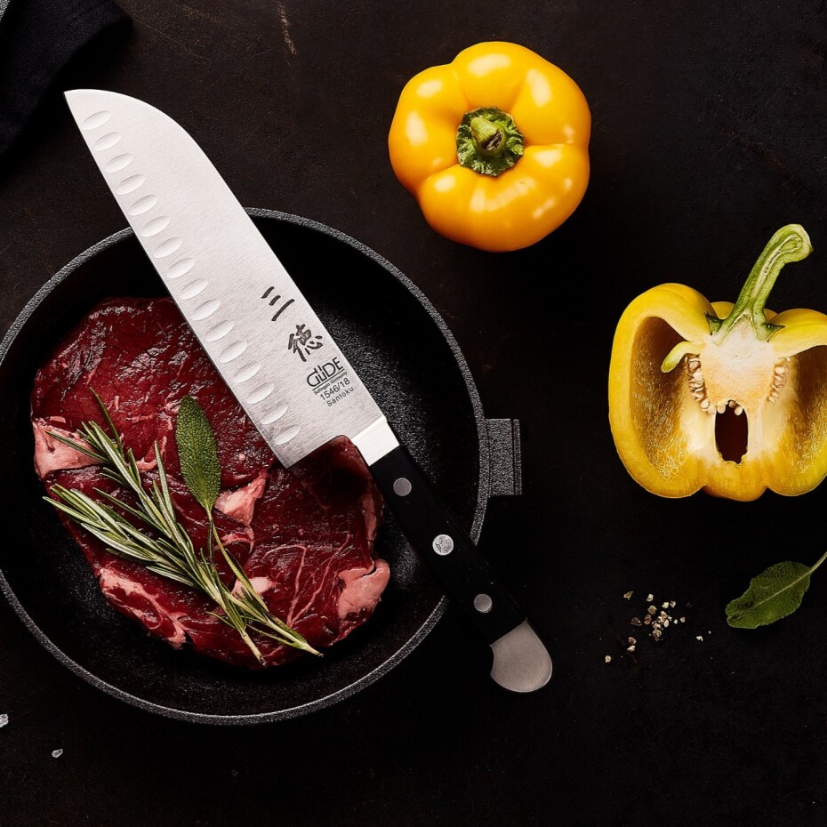 Güde Solingen Santoku nůž ALPHA POM 18 cm, černá, Güde - main (1)