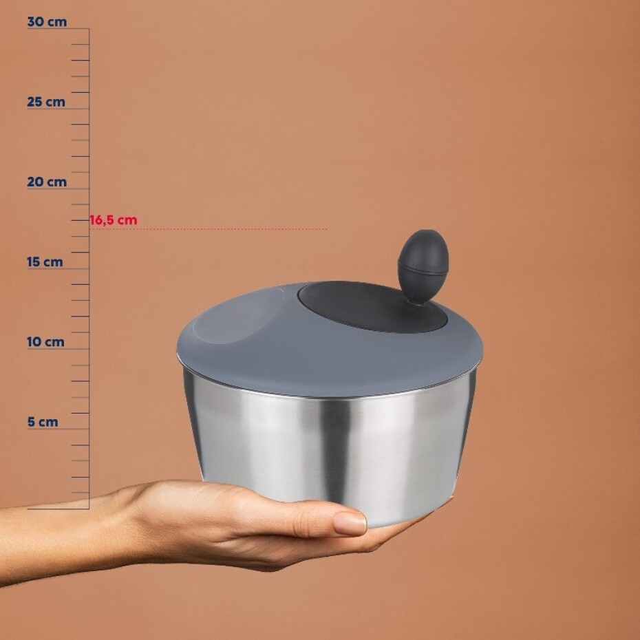KELA Odstředivka na salát Romy nerez 18/10 stříbrná matná 12,0cm 24,5cm 4,0l KL-12149 - main (4)