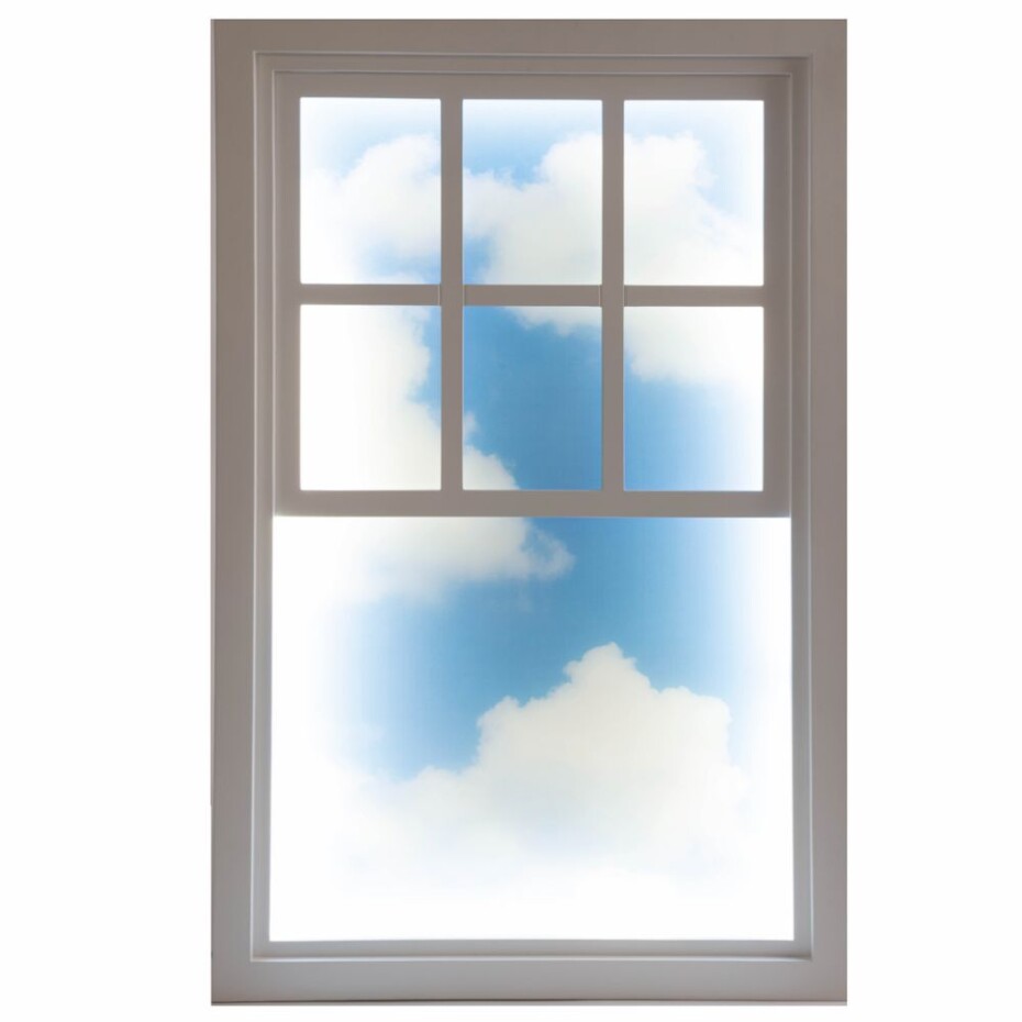 Nástěnné dekorační světlo WINDOW #1 90 x 57 cm, bílá, dřevo / akryl, Seletti - main (1)