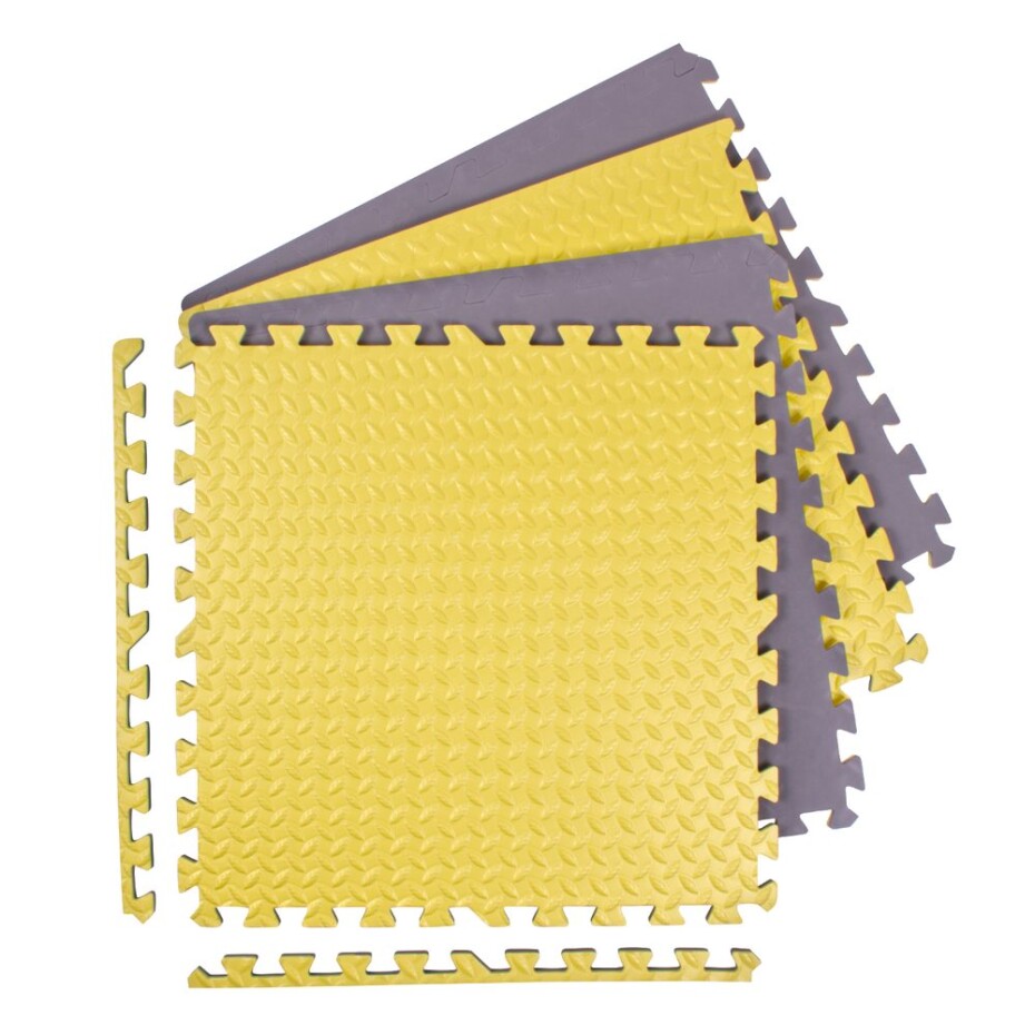 Puzzle podložka Sportago Easy-Lock 60x60x1,2 cm, 4 ks, žlutá - main (0)