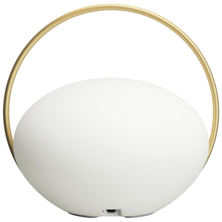 Přenosná stolní lampa ORBIT 19 cm, zlatá, hliník, Umage - main (14)