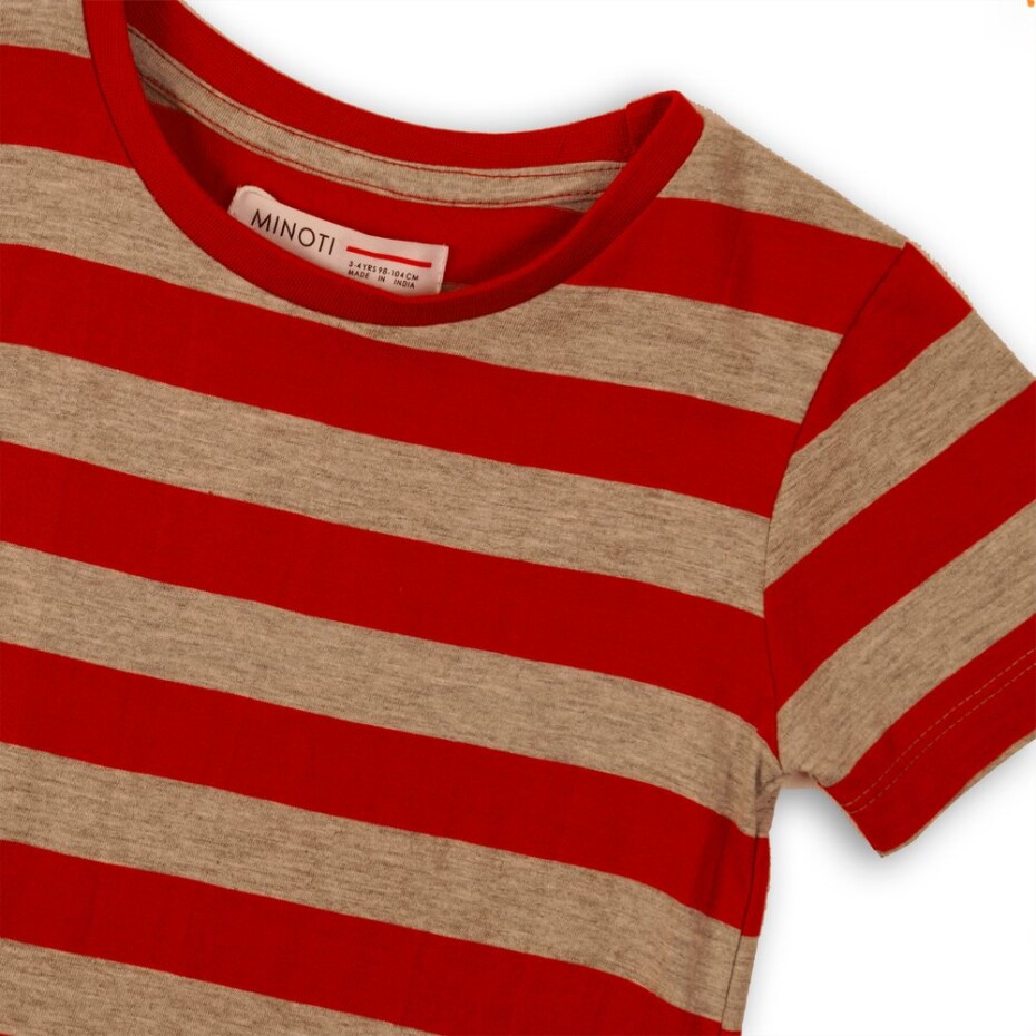 Tričko chlapecké s krátkým rukávem, Minoti, 1STRIPE 1, červená - 74/80 | 9-12m - main (2)