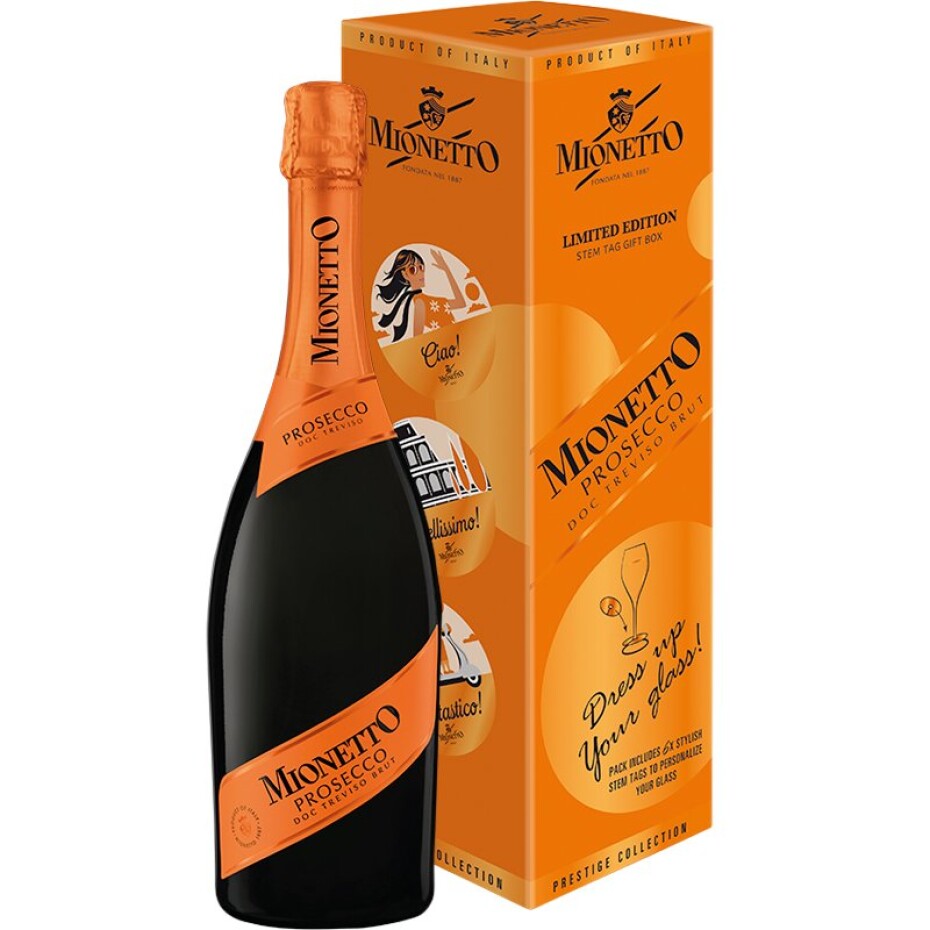 Mionetto Prosecco Prestige DOC brut - rozetky, dárkové balení - main (0)
