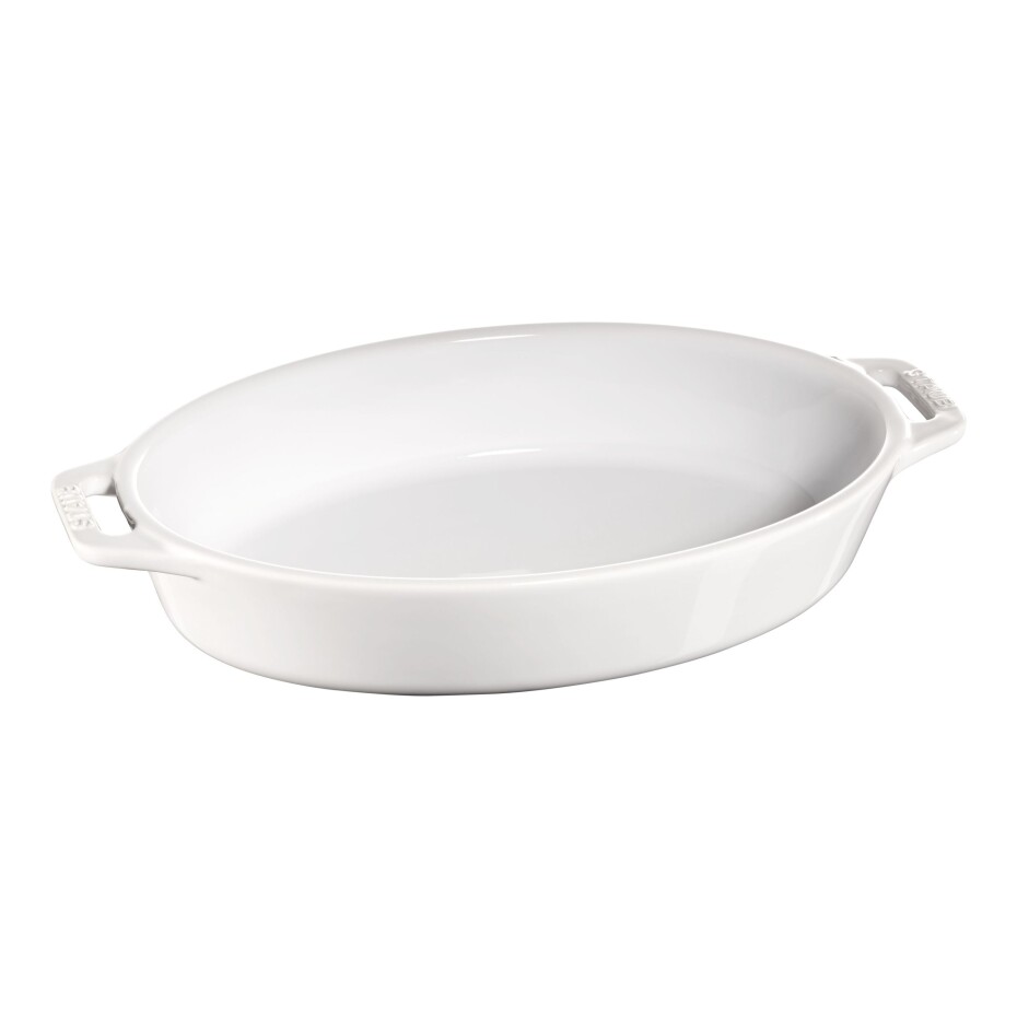 Zapékací mísa 23 cm, bílá, keramika, Staub - main (0)
