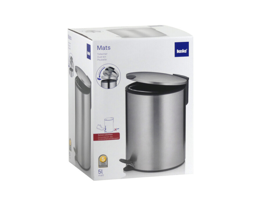 KELA Kosmetický koš 5 l MATS nerez KL-23703 - main (7)