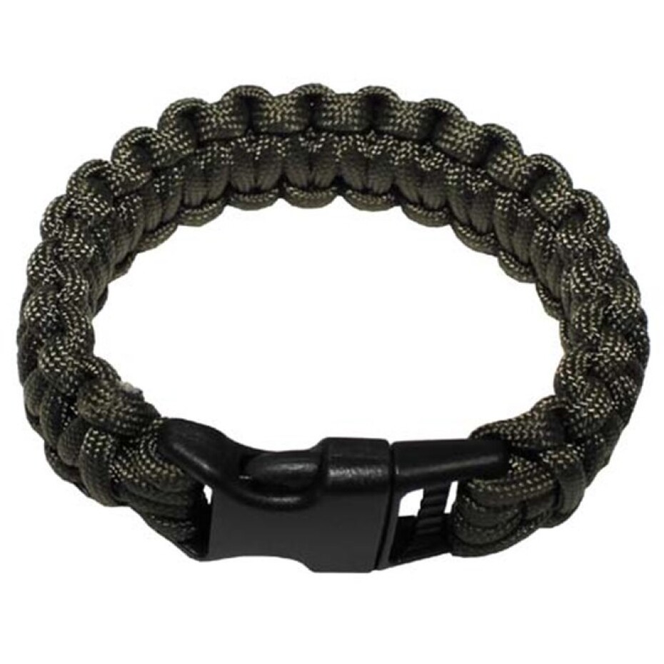 Náramek Paracord 2.3, plast. spona zelený M - main (0)
