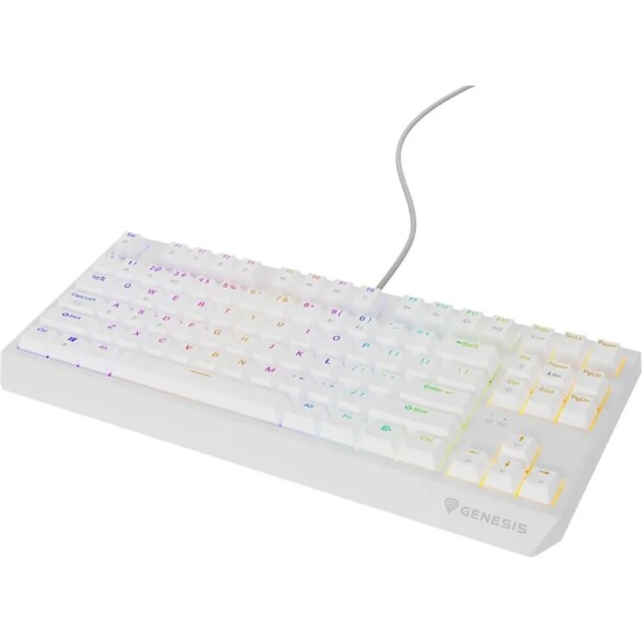 Genesis THOR 230 TKL RGB mechanická klávesnice bílá Outemu Red - main (1)