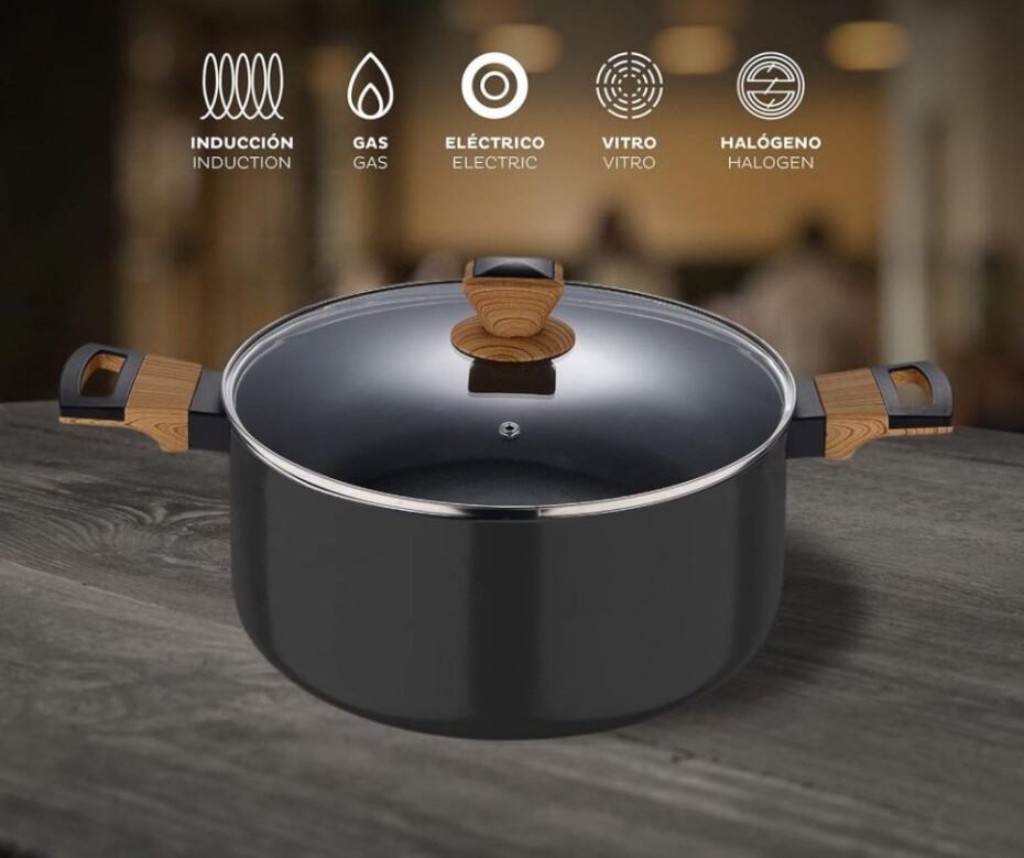 BERGNER Sada nádobí s nepřilnavým povrchem 9 ks Earth Black BGEU-5602 - main (3)