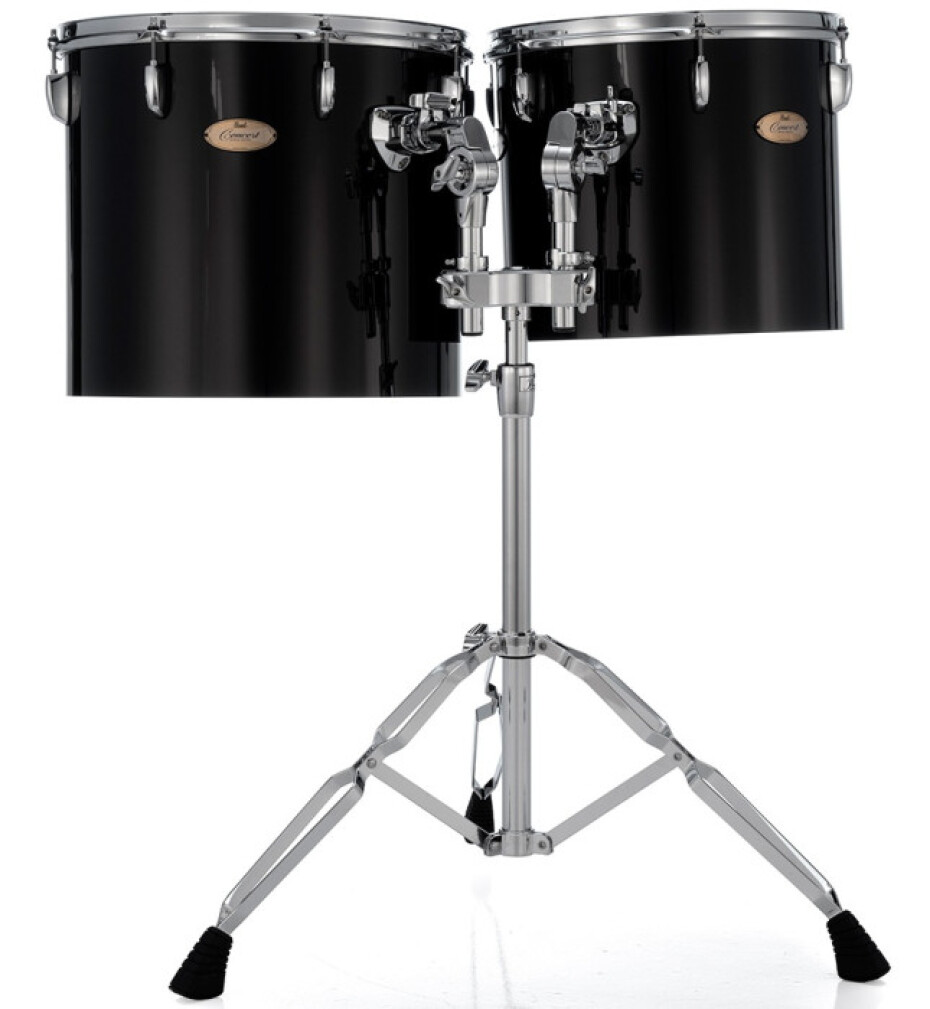 Pearl PTE1314.046 Concert Series Toms 13”+14” - Midnight Black - main (0)