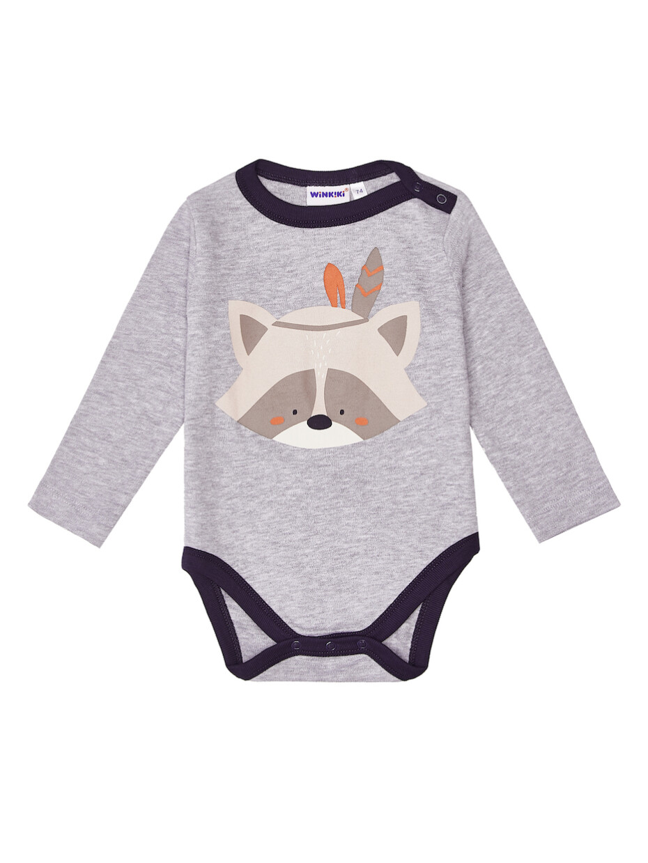Kojenecké body - WINKIKI WNB 92530, světle šedá Barva: Šedá, Velikost: 80 - main (1)