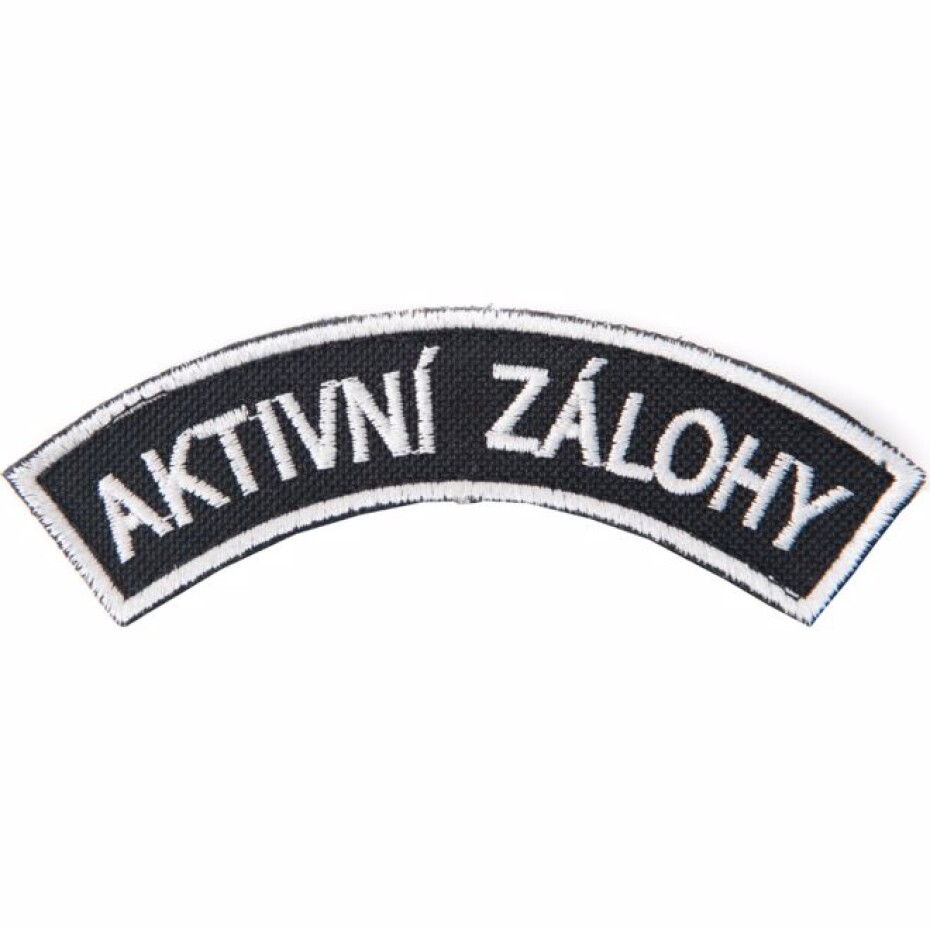 Nášivka: AKTIVNÍ ZÁLOHY [bsz] černá | bílá - main (0)