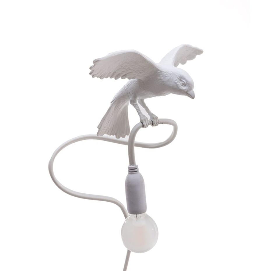 Stolní lampa SPARROW CRUISING 100 cm, s klipem, bílá, Seletti - main (3)
