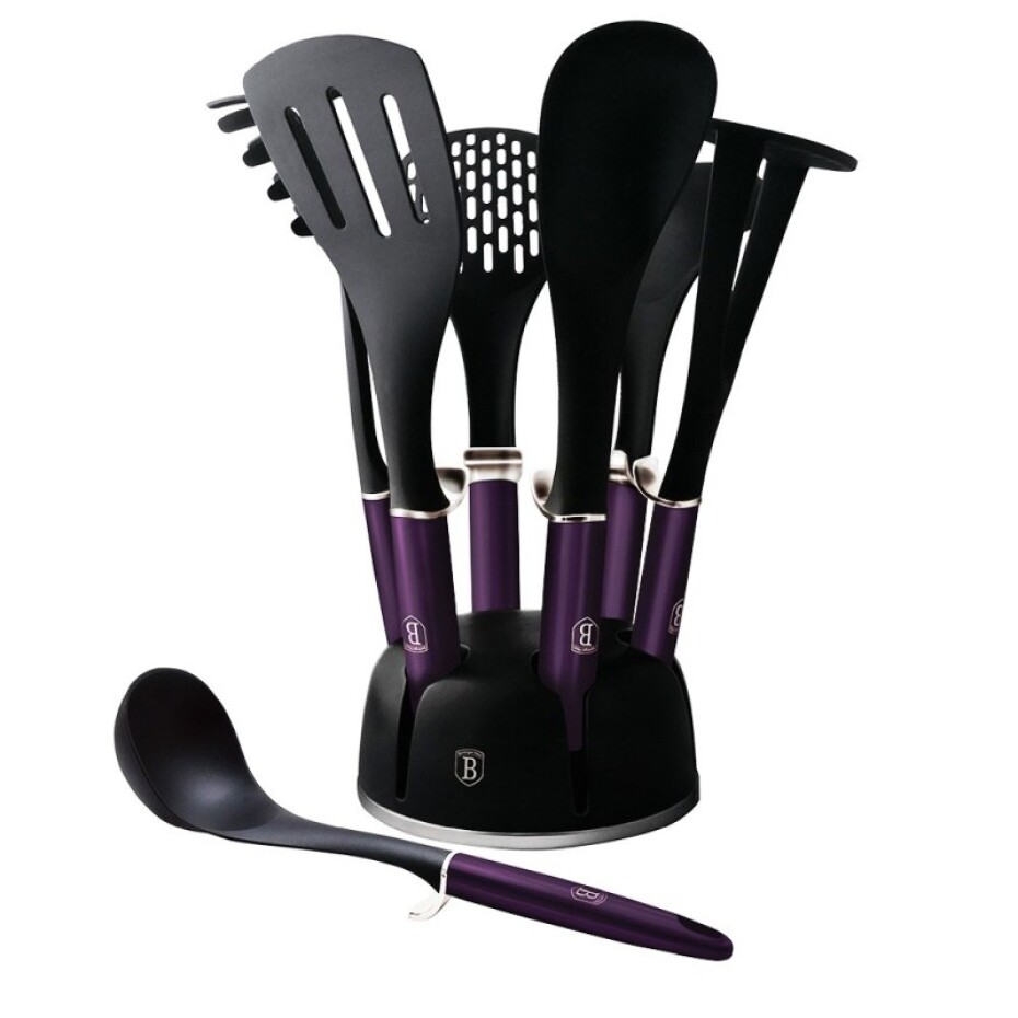 BERLINGERHAUS Kuchyňské náčiní ve stojanu sada 7 ks Purple Eclipse Collection BH-6323 - main (0)