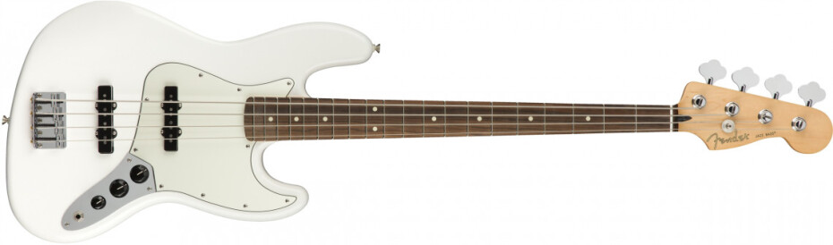 Fender Player Jazz Bass Polar White Pau Ferro - main (0)