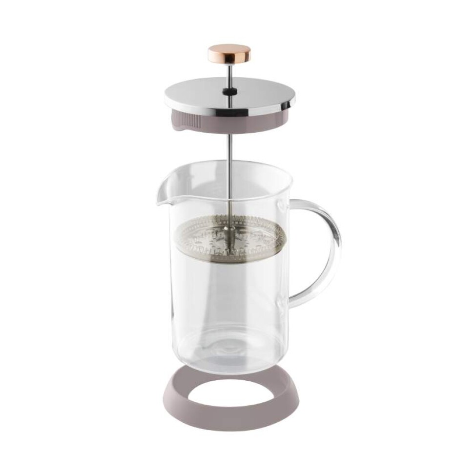 BERLINGERHAUS Konvice na čaj a kávu French press 600 ml Taupe Collection BH-8588 - main (1)