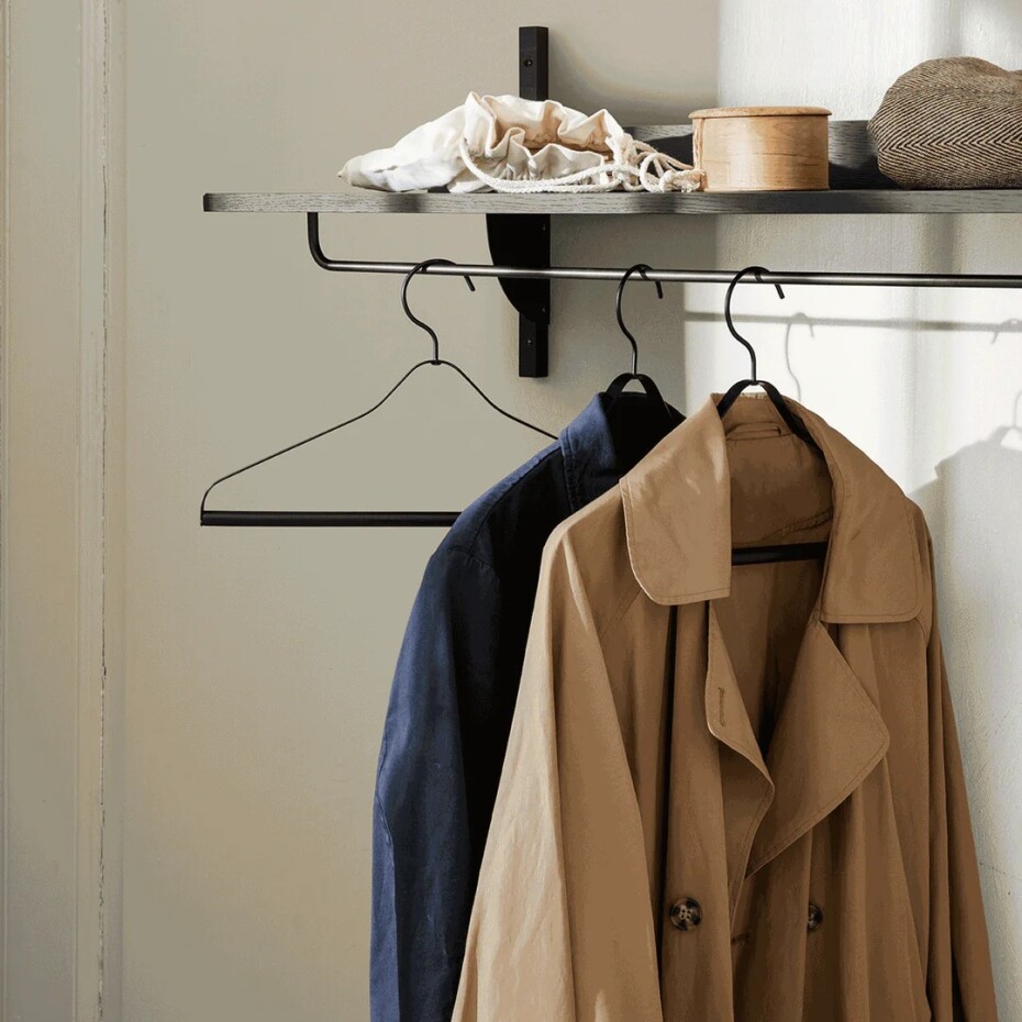 Ramínko 41 cm, sada 3 ks, černá, železo, ferm LIVING - main (1)