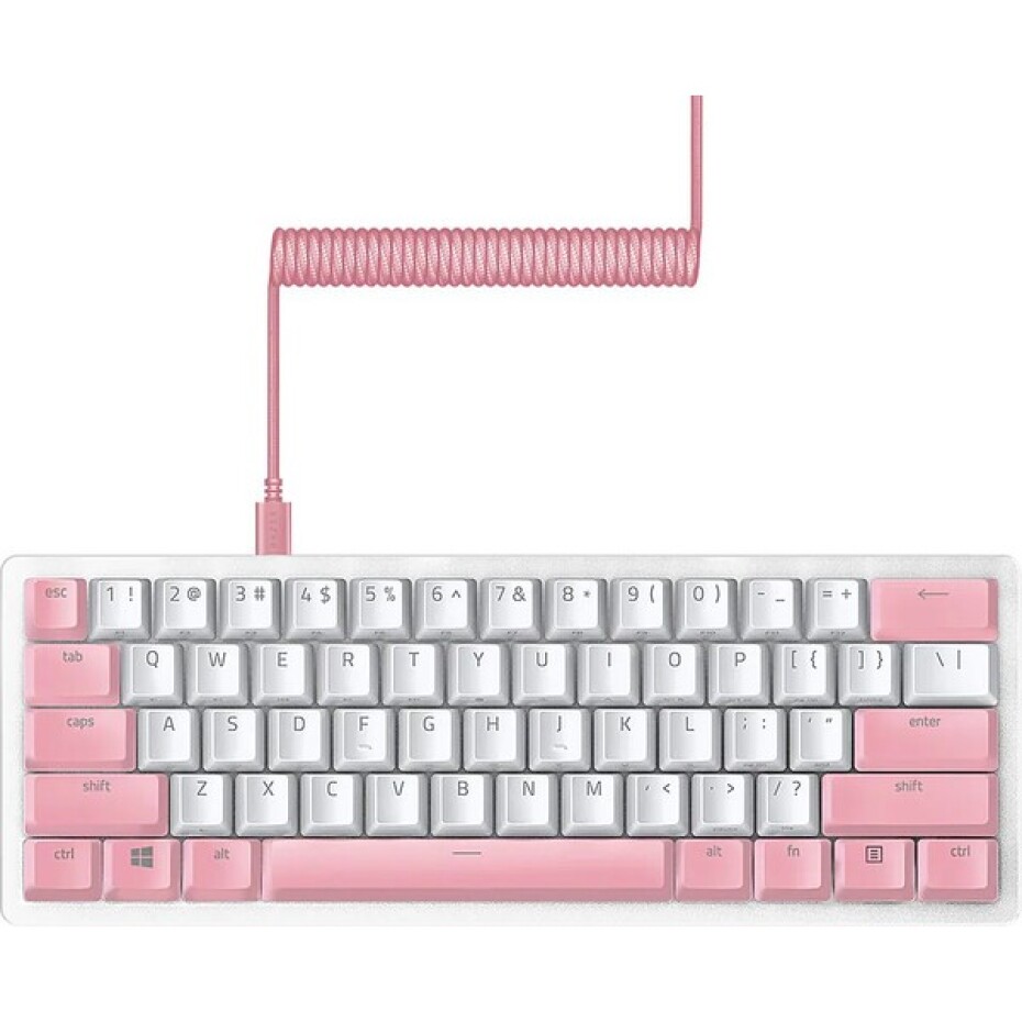 Razer PBT Keycap + Coiled Cable Upgrade Set růžová US/UK - main (1)