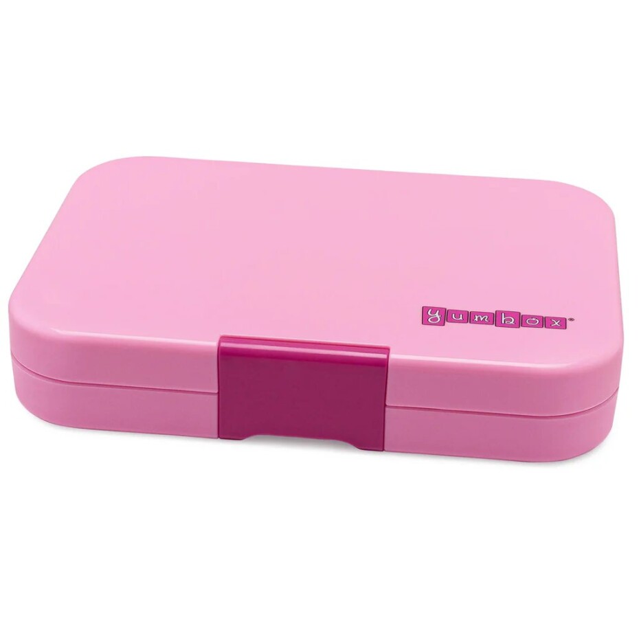 Obědový box TAPAS XL 4 1 l, tmavě růžová / duha, plast, Yumbox - main (3)