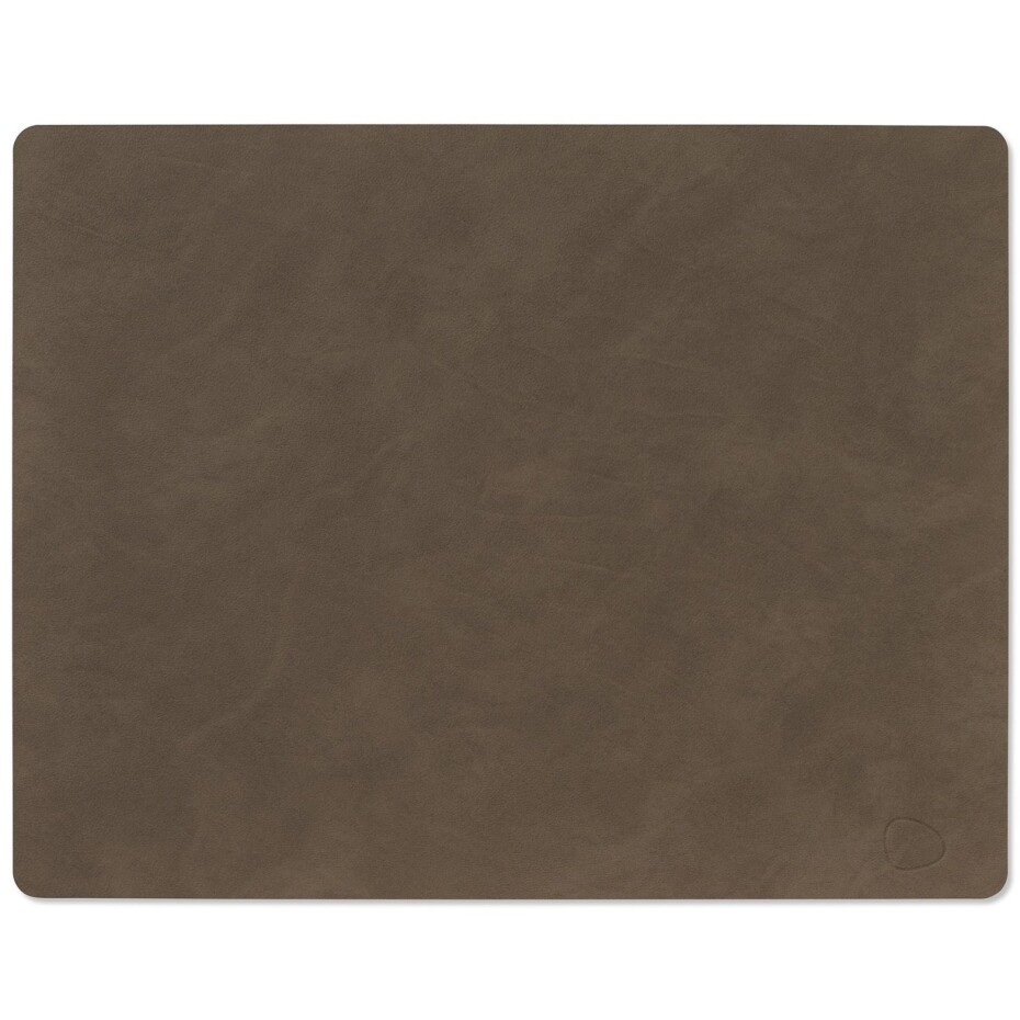 Prostírání SQUARE NUPO 35 x 45 cm, kaviárová, kůže, LIND DNA - main (0)