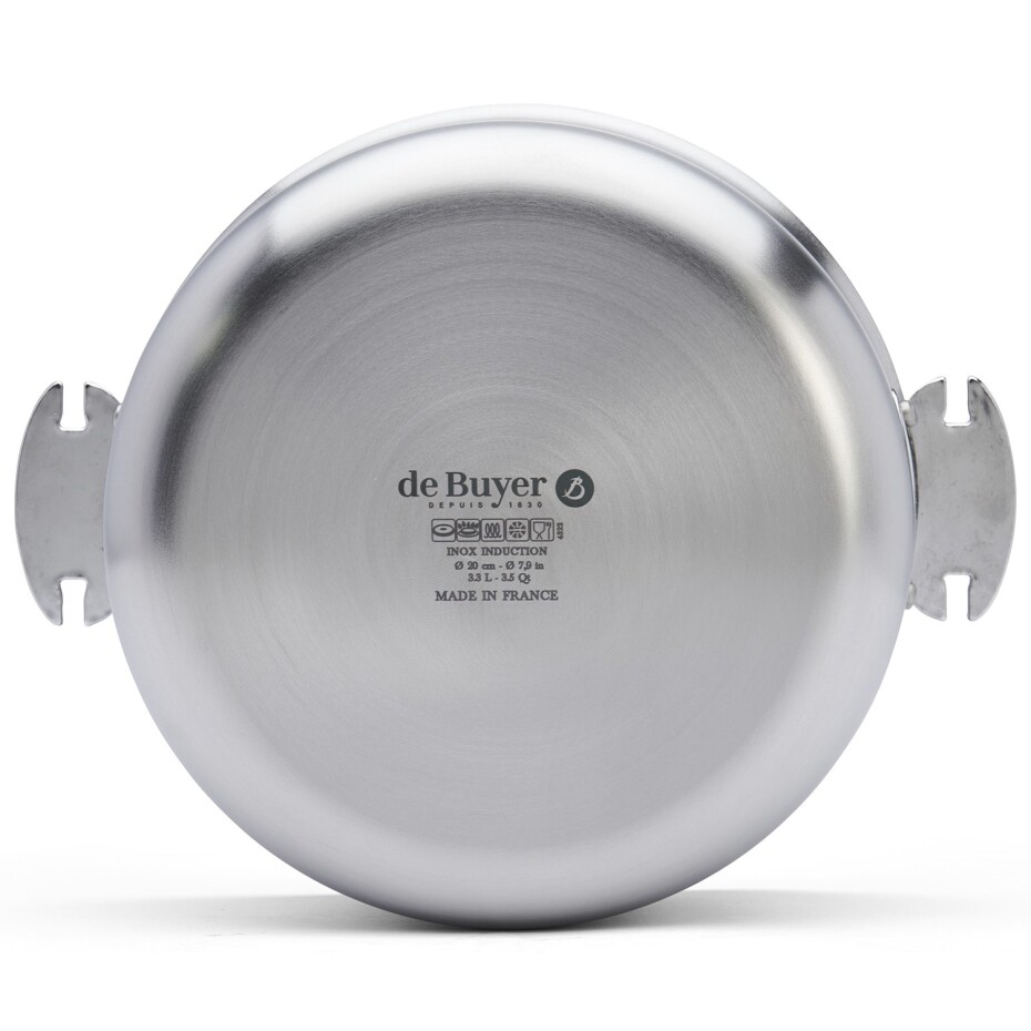 Hrnec ALCHIMY LOQY 20 cm, stříbrná, nerezová ocel, de Buyer - main (20)