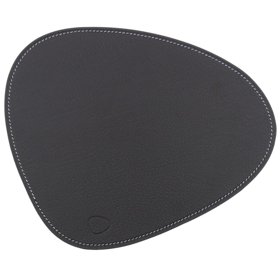 Podložka pod myš CURVE BULL 28 x 34 cm, hnědá, kůže, LIND DNA - main (0)