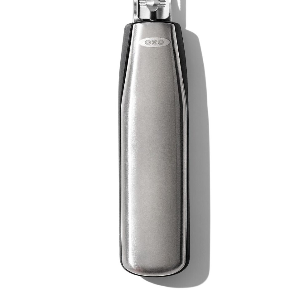 Škrabka na zeleninu STEEL 19 cm, zoubkovaná, stříbrná, nerezová ocel, OXO - main (7)