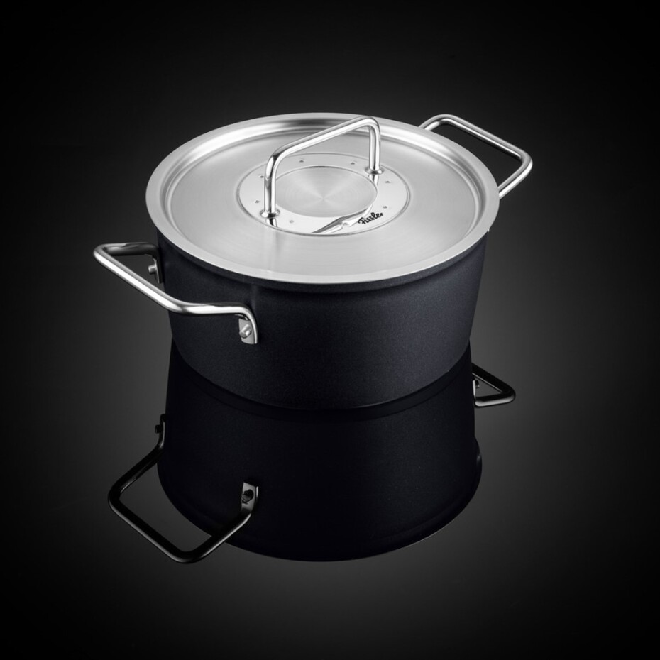 Vysoký kastrol ADAMANT 20 cm, černá, hliník, Fissler - main (1)