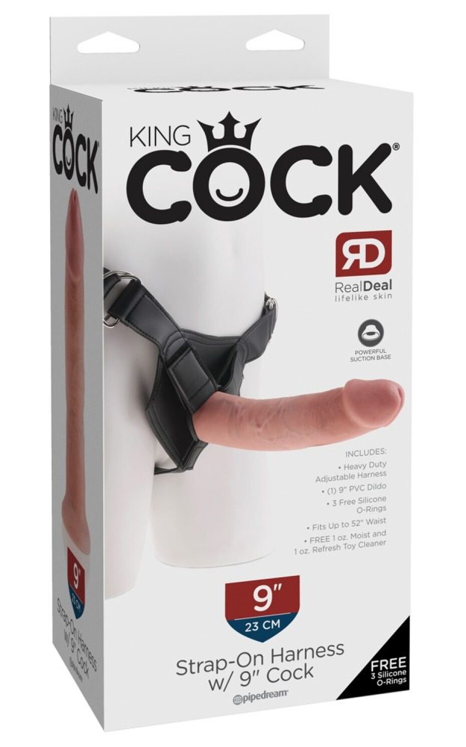 King Cock Strap-on Harness with 9 Inch - main (1)